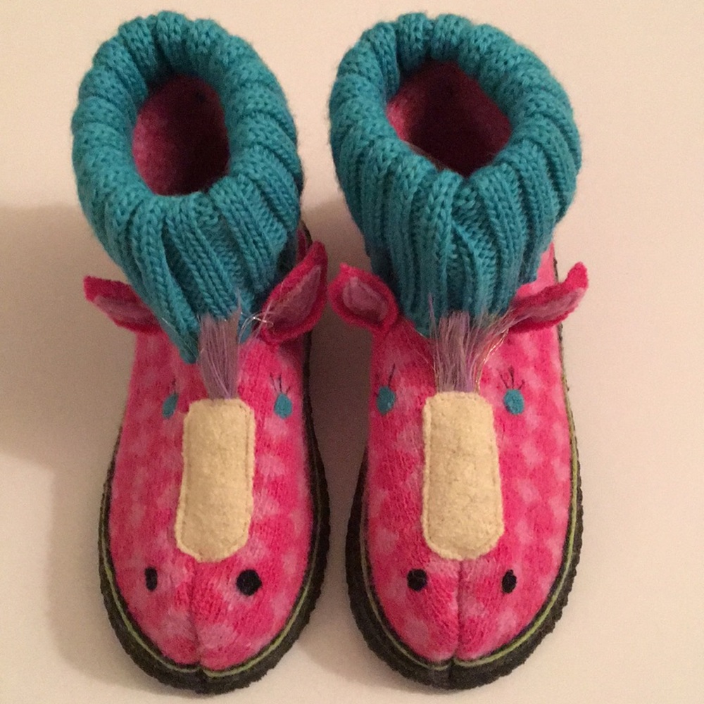 Garnet Hill Kids Horse Slippers
